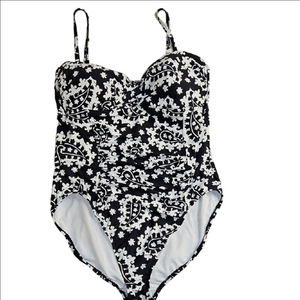 Anne Cole Black and White Swimwear Size 16